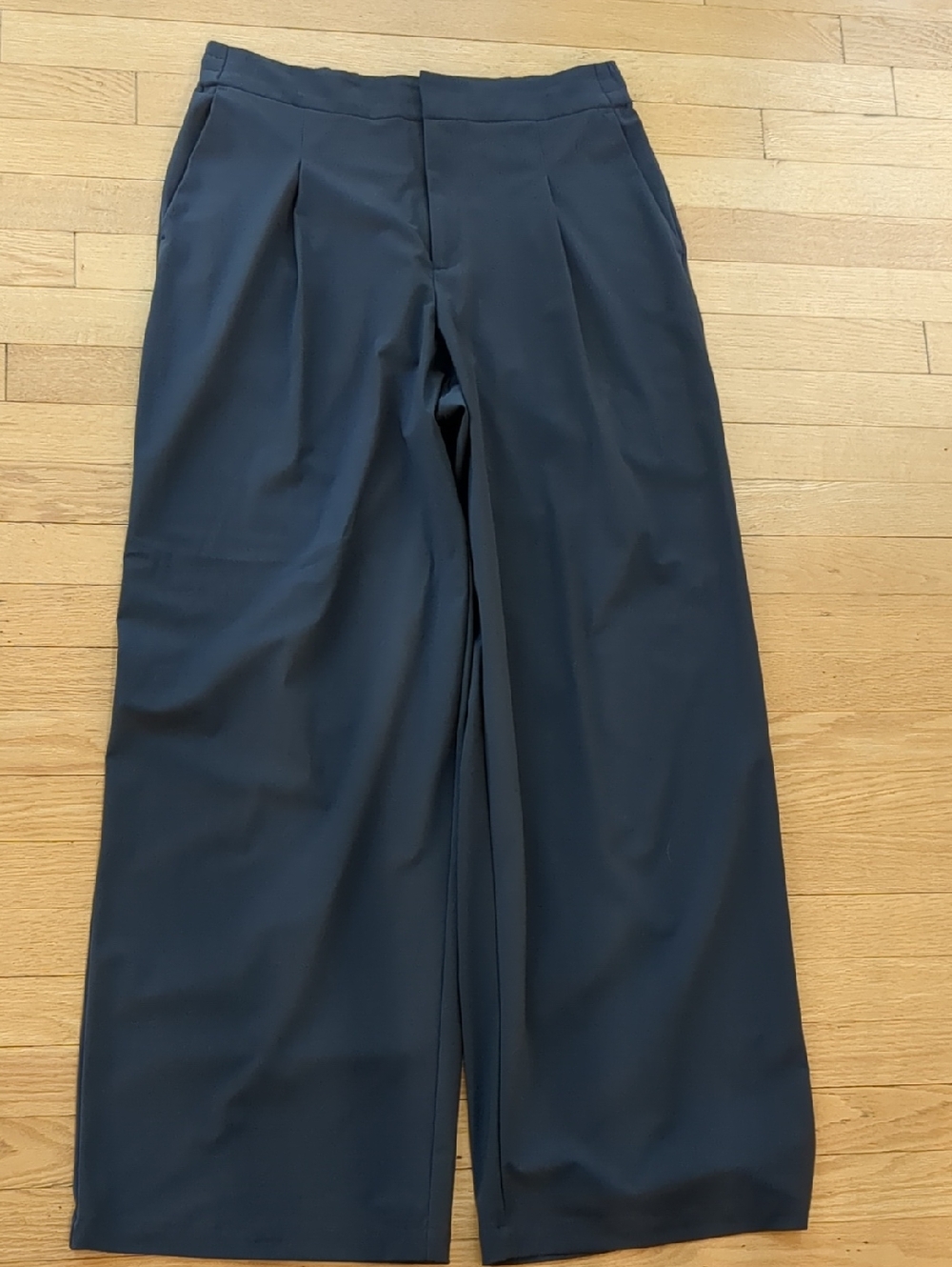 Athleta Pinnacle Trousers Dark Great (Size 12T) Wide-Leg Trousers